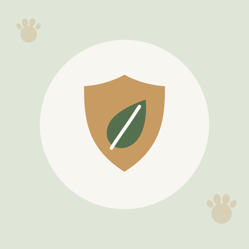 Itch & Allergy Relief — shield with leaf icon